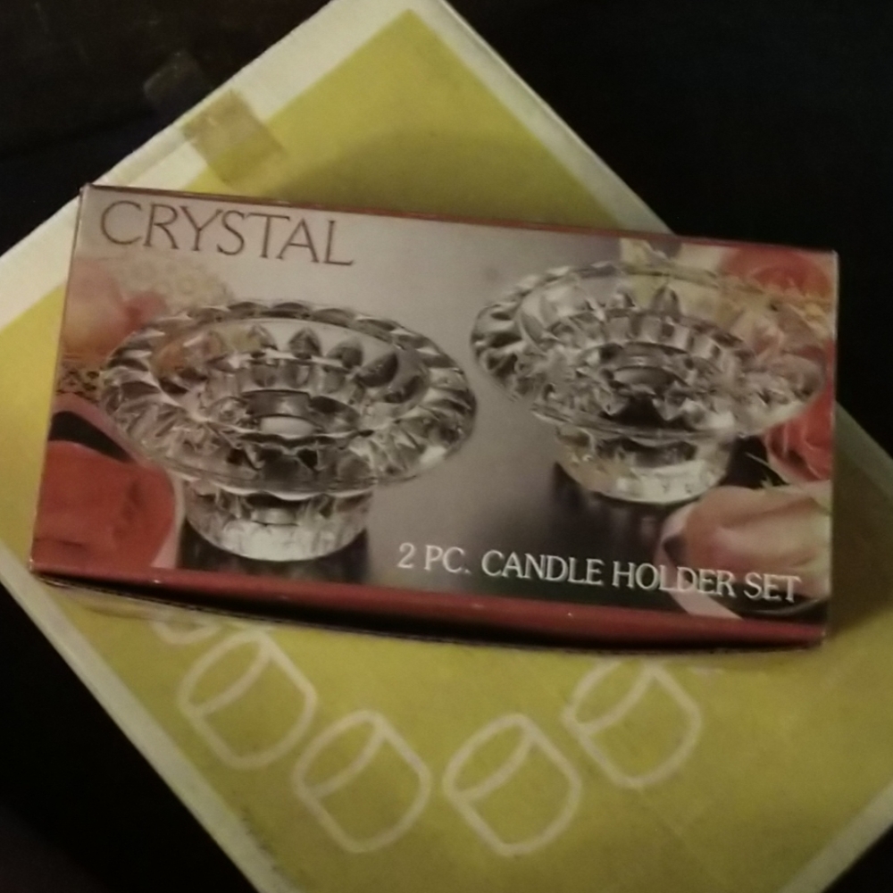 2 piece candle holder set